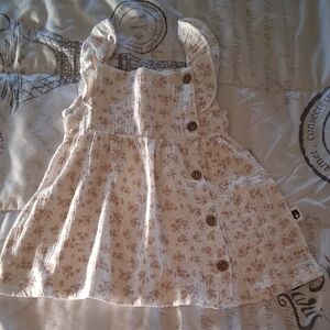 Floral Button-Down Kids Casual Dress